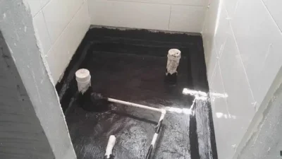 كيفية عزل الحمامات بالبيتومين